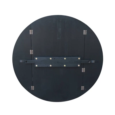 Davidson Round Dual Drop Leaf Pedestal Table Black - International Concepts - Image 8