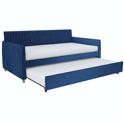 Twin Daphne Upholstered Daybed With Roll Out Trundle - Mr. Kate - Image 4