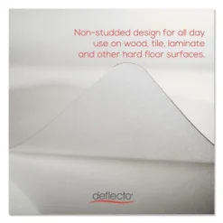 3'9"x4'5" Rectangle Solid Vinyl Office Chair Mat Clear - Deflecto