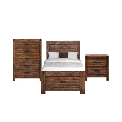 3pc Wren Platform Storage Bedroom Set Chestnut - Picket House Furnishings - Image 12