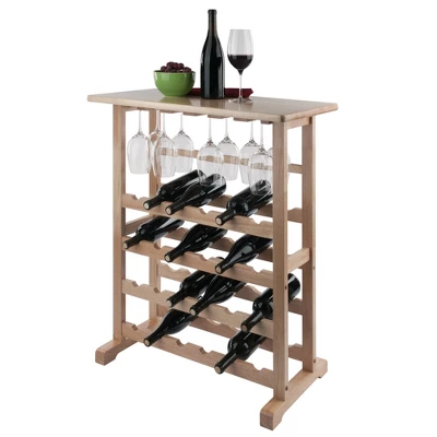 24-Bottle Wine Rack Wood/Beechwood - Winsome - Image 5
