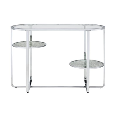 Calloun Glam 2 Shelf Sofa Table Chrome - HOMES: Inside + Out - Image 4