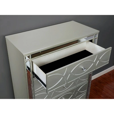 2pc La Mesa Bed And Chest Set Silver - HOMES: Inside + Out - Image 7