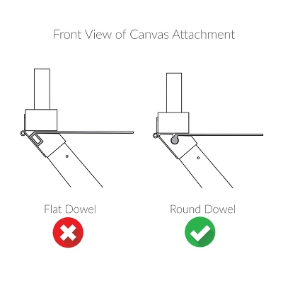 Extra Wide Director's Chair Replacement Canvas Wide Royal Blue - Flora Home - Image 3