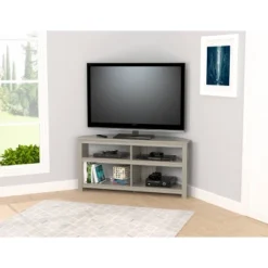 Corner TV Stand For TVs Up To 50" Vibrant Blue - Inval
