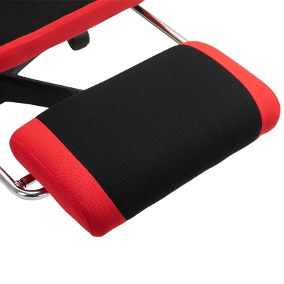 Vinsetto Ergonomic Home Office Chair High Back Armchair Computer Desk Recliner With Footrest, Mesh Back, Lumbar Support And Wheels - Image 7