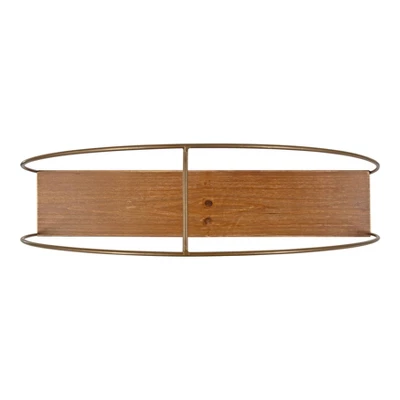 Delmar Mid-Century Modern Wall Shelf - Kate & Laurel All Things Decor - Image 4