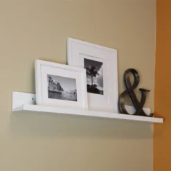 48" X 4.5" Picture Ledge Wall Shelf White - Inplace