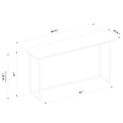 Hidden Hills Mixed Material Console Brown - Threshold™ Designed With Studio McGee - Image 5