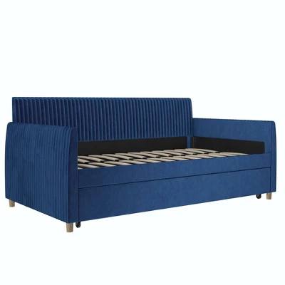 Twin Daphne Upholstered Daybed With Roll Out Trundle - Mr. Kate - Image 6