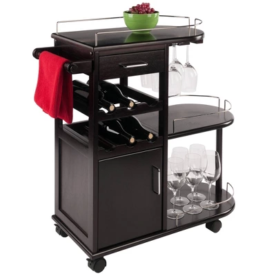 Jimmy Entertainment Cart Dark Espresso - Winsome - Image 4