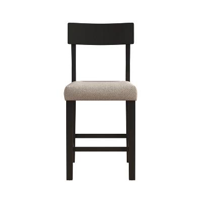 5pc Knolle Park Wood Counter Height Dining Set Black With Oak Wire Brush Finished Top - Hillsdale Furniture - Image 13