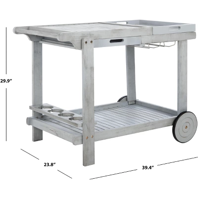 Orland Tea Trolley - Grey - Safavieh - Image 6
