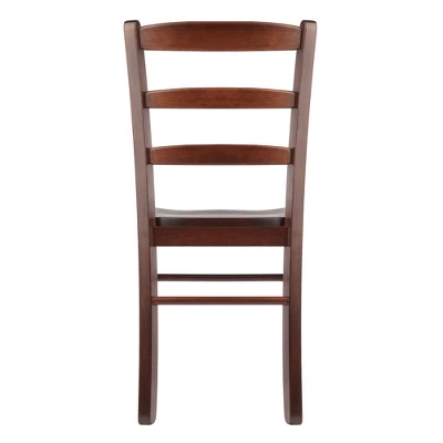 Set Of 2 Ladder Back Chair Antique Walnut - Winsome - Image 3