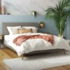 Daphne Upholstered Bed With Headboard And Modern Platform Frame - Mr. Kate