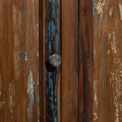 Rustic Wood Cabinet Chestnut Brown - Olivia & May - Image 8