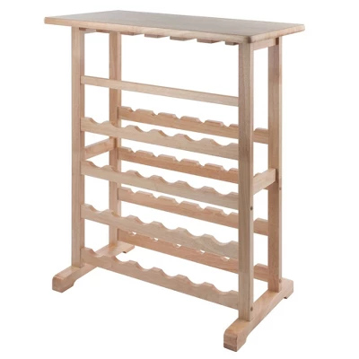 24-Bottle Wine Rack Wood/Beechwood - Winsome - Image 4