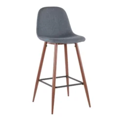 Set Of 2 Pebble Mid-Century Modern Barstools - LumiSource