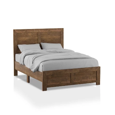 3pc Queen Quail Transitional Bedroom Set Rustic Light Walnut - HOMES: Inside + Out - Image 2