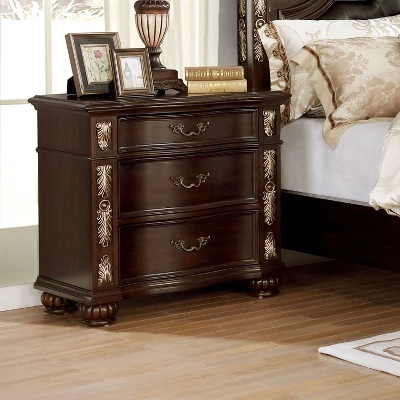 3pc Queen Mullberry Bedroom Set With 2 Nightstands Brown Cherry/Espresso - HOMES: Inside + Out - Image 2