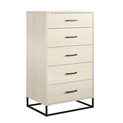 Kelly 5 Drawer Dresser Ivory Oak - Novogratz - Image 3