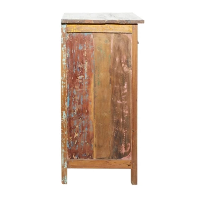 Rustic Wood Cabinet Chestnut Brown - Olivia & May - Image 11