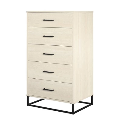 Kelly 5 Drawer Dresser Ivory Oak - Novogratz - Image 2