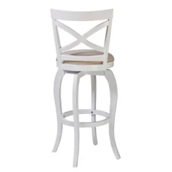 25" Ellendale Wood Counter Height Barstool White - Hillsdale Furniture