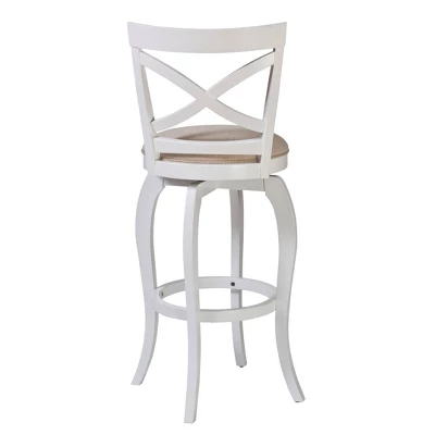 25" Ellendale Wood Counter Height Barstool White - Hillsdale Furniture