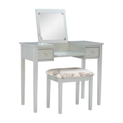 Butterfly Vanity And Stool - Linon - Image 15