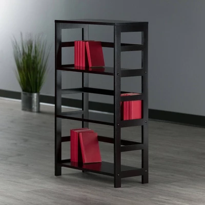 42" 3 Section Wide Bookshelf Espresso - Winsome - Image 6