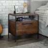 Nova Loft Nightstand With Drawer Grand Walnut - Sauder