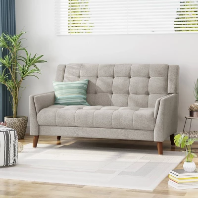 Candace Mid-Century Modern Loveseat - Christopher Knight Home