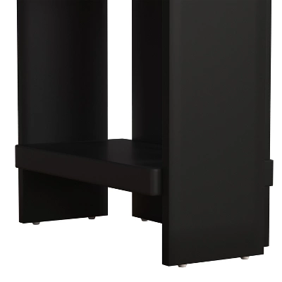 5pc Knolle Park Wood Counter Height Dining Set Black With Oak Wire Brush Finished Top - Hillsdale Furniture - Image 15