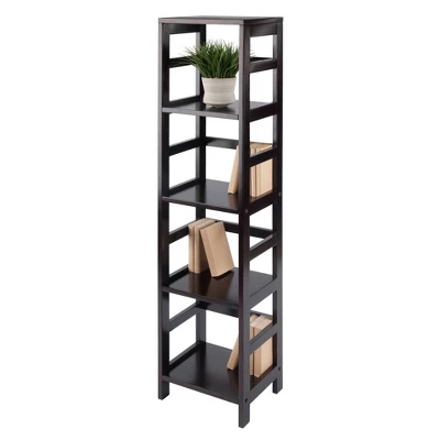 55" 4 Section Narrow Bookshelf Espresso - Winsome - Image 5
