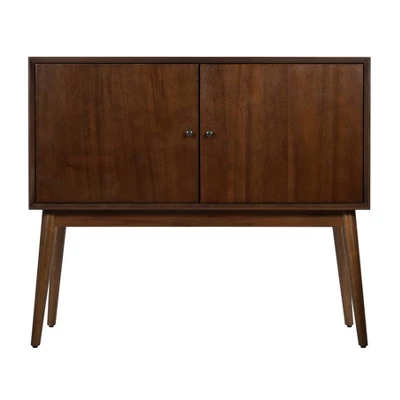 Calvin Mid-Century Modern Cabinet Walnut Brown - Adore Decor - Image 3