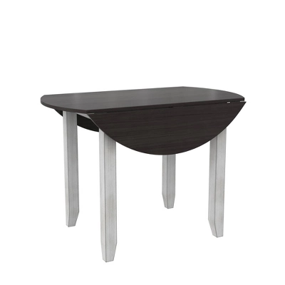 3pc Jacy Drop Leaf Round Dining Table And Chair Set Brown/Oyster - Room & Joy - Image 11