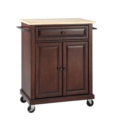 Compact Wood Top Kitchen Cart - Crosley - Image 3