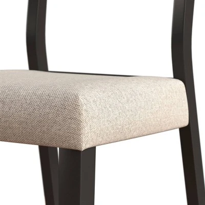 5pc Knolle Park Wood Counter Height Dining Set Black With Oak Wire Brush Finished Top - Hillsdale Furniture - Image 4