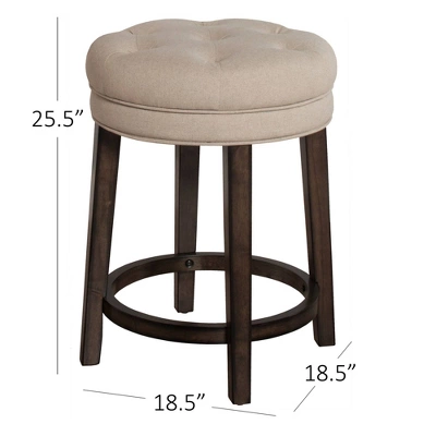 Krauss Backless Counter Height Barstool - Linen - Hillsdale Furniture