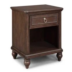 Queen Southport Bed Nightstand Dresser And Mirror Dark Aged Oak - Home Styles
