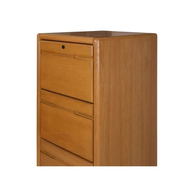 4 Drawer File Cabinet Brown - Martin Furniture - Image 3