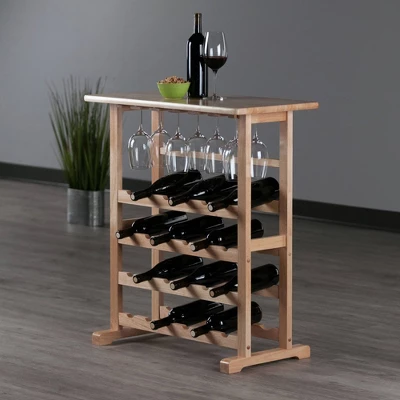 24-Bottle Wine Rack Wood/Beechwood - Winsome - Image 6
