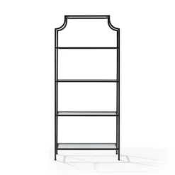 80" Aimee Glass Etagere Oil Rubbed Bronze - Crosley