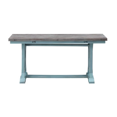 Skye Occasional Fold Out Console Table Blue - Treasure Trove Accents