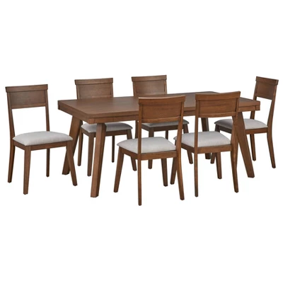 7pc Berea Rectangular Dining Set - Buylateral - Image 8
