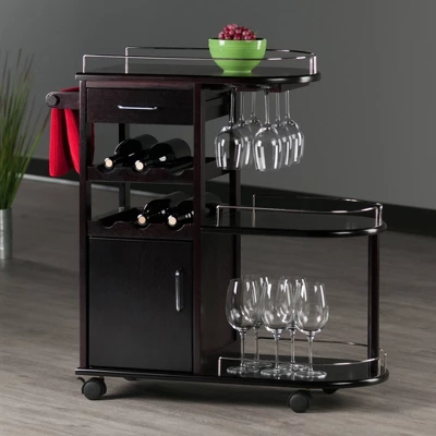 Jimmy Entertainment Cart Dark Espresso - Winsome - Image 9