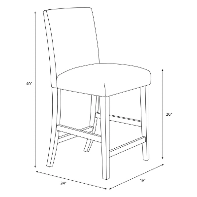 Hendrix Patterned Counter Height Barstool - Skyline Furniture - Image 7