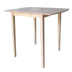 42" Table With Butterfly Extendable Unfinished - International Concepts