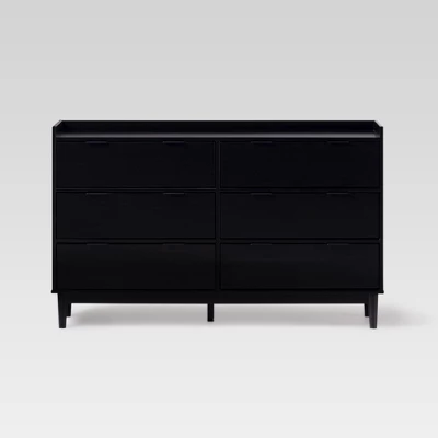 Mid-Century Modern Solid Wood 6 Drawer Double Dresser - Saracina Home - Image 18